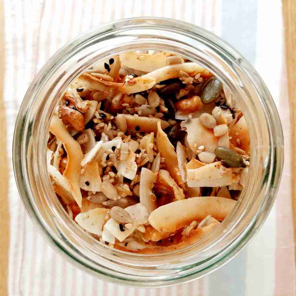 granola in a jar